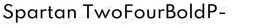 Spartan TwoFourBoldP字体转换